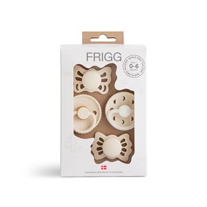 FRIGG ​​Baby's First pacifier​ 4-pack - Moonlight Sailing - Cream